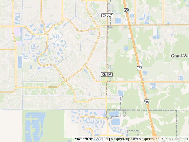 Map for 2022 Gulf Stream RV Ameri-Lite Super Lite 199DD near Palm Bay, FL