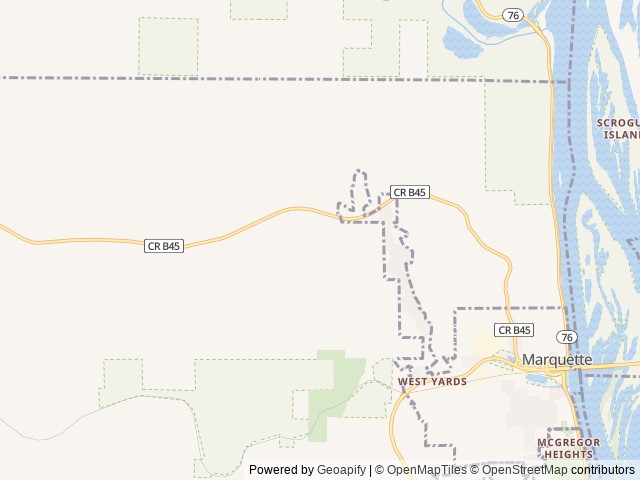 Map for 2025 Coachmen RV Catalina Summit Series 8 261BH near McGregor, IA