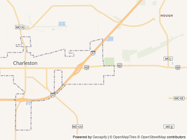 Map of Love's RV Hookup-Charleston MO 981 location at Charleston, MO, United States