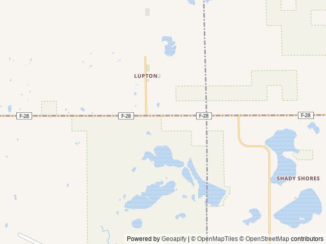 Map of Parkview Acres Campground location at Lupton, MI, United States