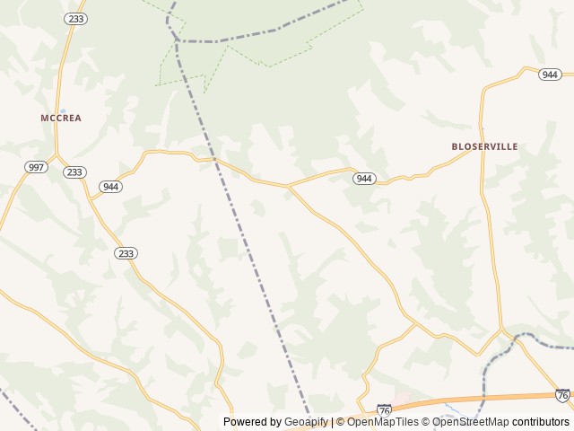Map of Dogwood Acres Campground Inc location at Newville, PA, United States