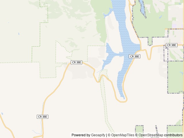 Map of Horsetooth Inn and RV Park location at Fort Collins, CO, United States