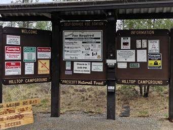 Hilltop Campground Information Kiosk