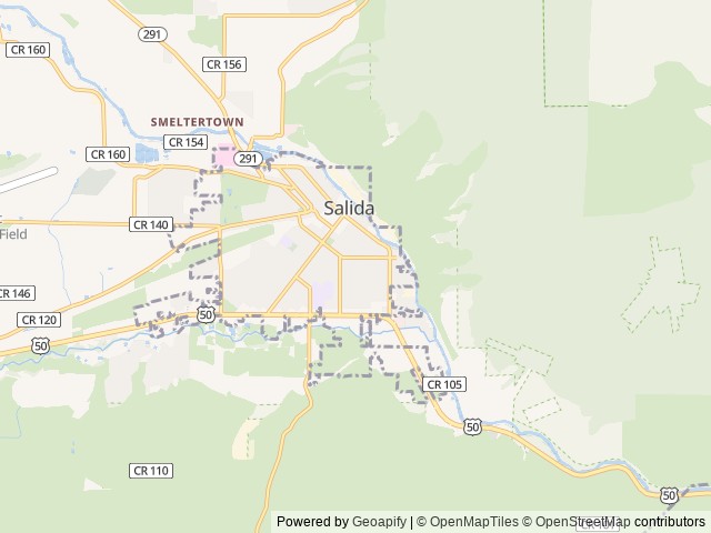 Map for 2022 Starcraft Autumn Ridge Single Axle 19BH near Salida, CO