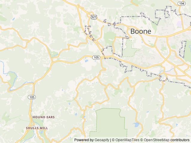 Map for 2026 Thor Motor Coach Geneva 21VT Chevy near Boone, NC