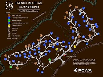 French Meadow Campground redesign map 