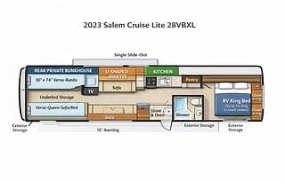 2023 Forest River RV Salem Cruise Lite 28VBXL RV rental photo 2