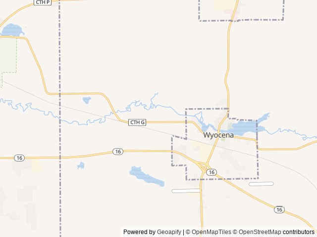 Map of Duck Creek Campground location at Pardeeville, WI, United States