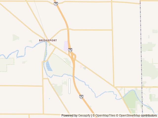 Map of Love's RV Hookup-Bridgeport MI 743 location at Bridgeport Charter Township, MI, United States