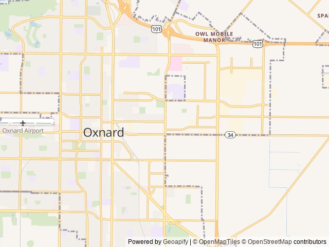 Map for 2020 Coachmen Freelander 26RS near Oxnard, CA