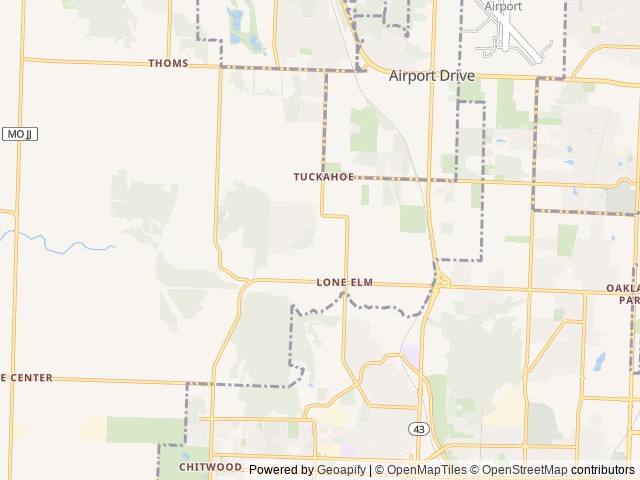 Map for Meet Champy! A Kid and Pet Friendly RV near Joplin, MO