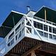 Lookout Tower Cabin- Walkway and hand railing painted white