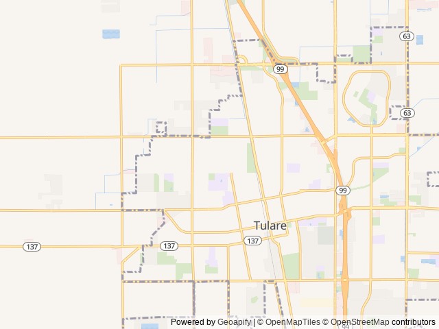 Map of Royal Palms (Age Restricted 55+) location at Tulare, CA, United States