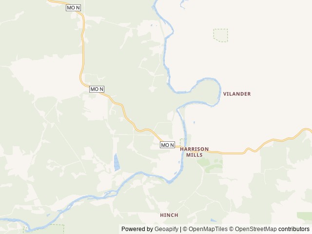 Map for Aurora Trails near Bourbon, MO