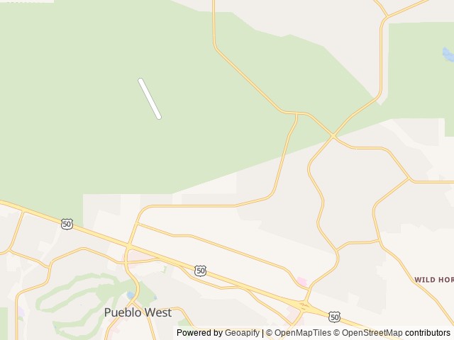 Map for It's 'Not A Tent' near Pueblo West, CO