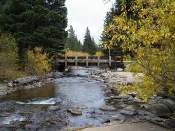 CAMP DICK Bridge over Creek