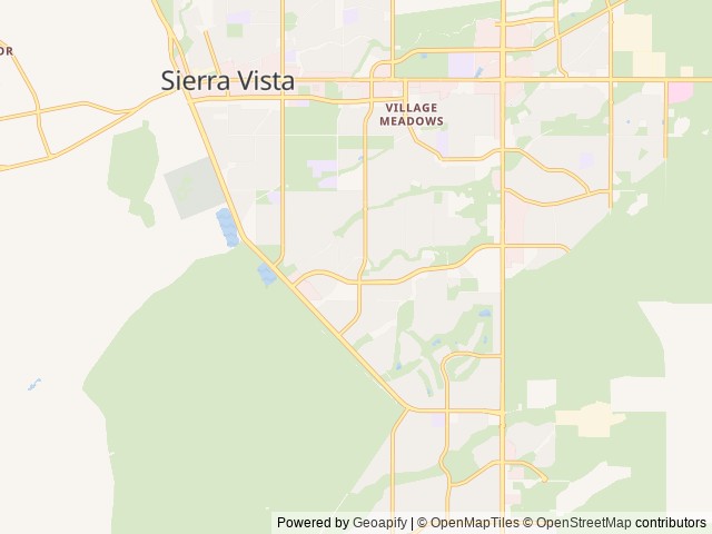 Map for Family Glamper with bunkhouse and outdoor kitchen near Sierra Vista, AZ