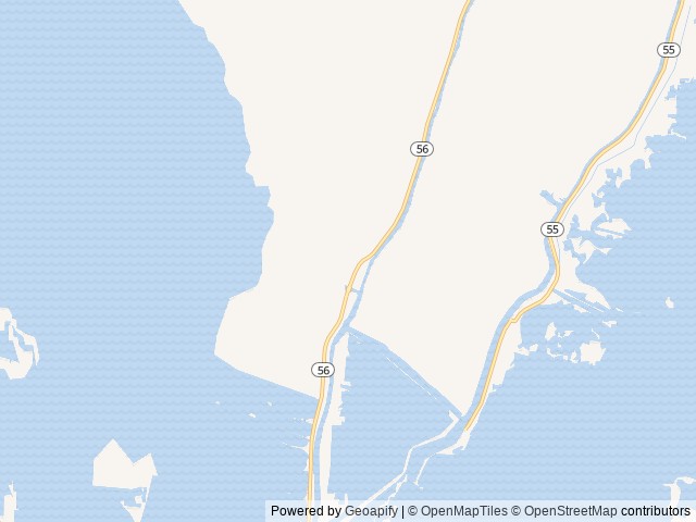 Map of Pearl RV Park location at Chauvin, LA, United States