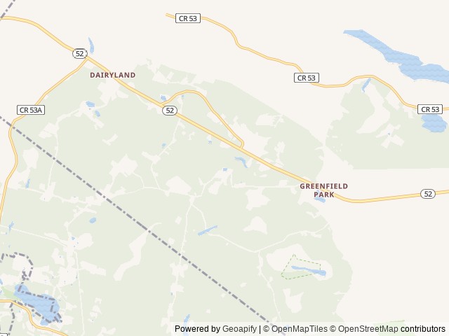 Map of Skyway Camping Resort location at Greenfield Park, NY, United States
