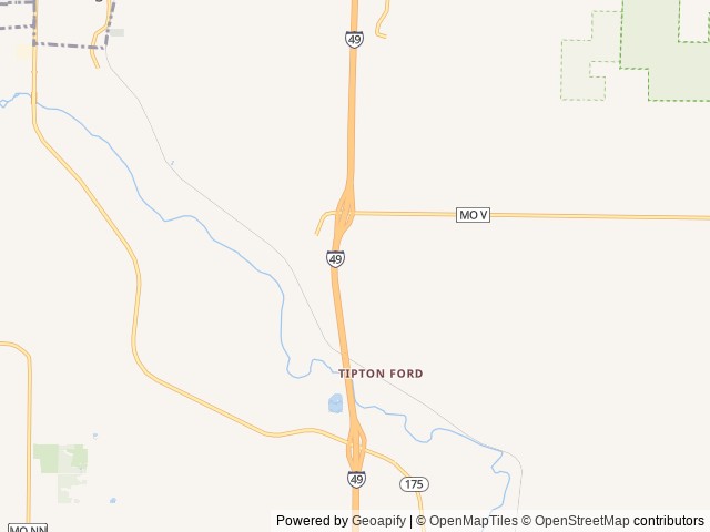 Map of Camp Childress location at Joplin, MO, United States
