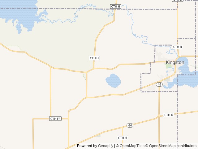 Map of Grand Valley Campground location at Dalton, WI, United States