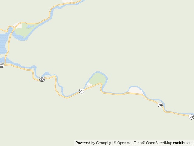 Map of River Bend County Park location at Lebanon, OR, United States