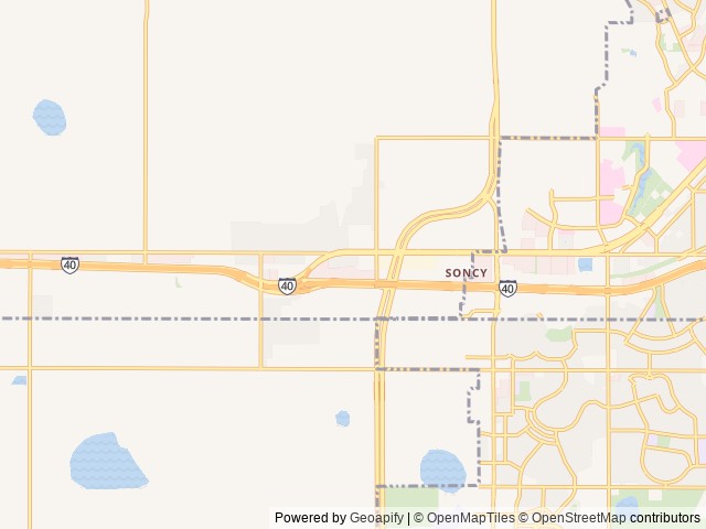 Map of Fort Amarillo RV Resort location at Amarillo, TX, United States