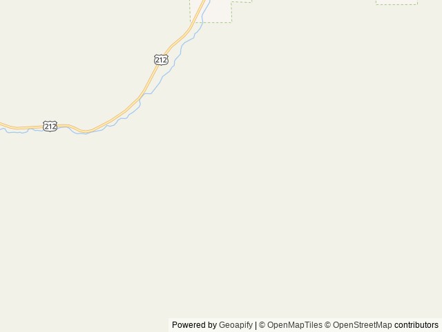 Map of Rattin Campground location at Red Lodge, MT, United States