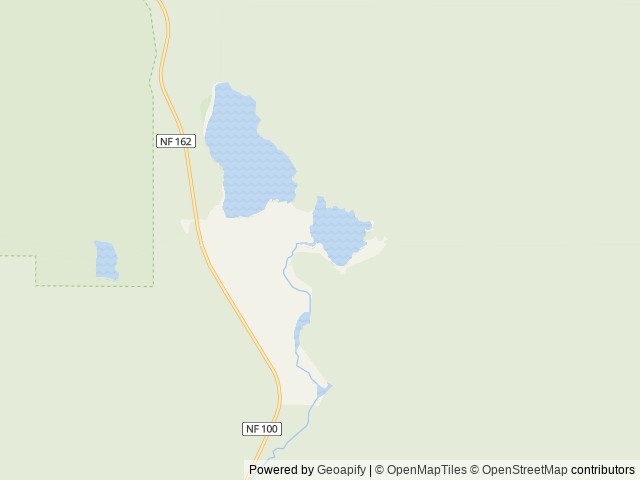 Map of Little Lava Lake location at Bend, OR, United States