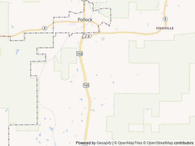 Map for 2017 Forest River Toy Hauler/RV Stealth FS2213 near Pollock, LA