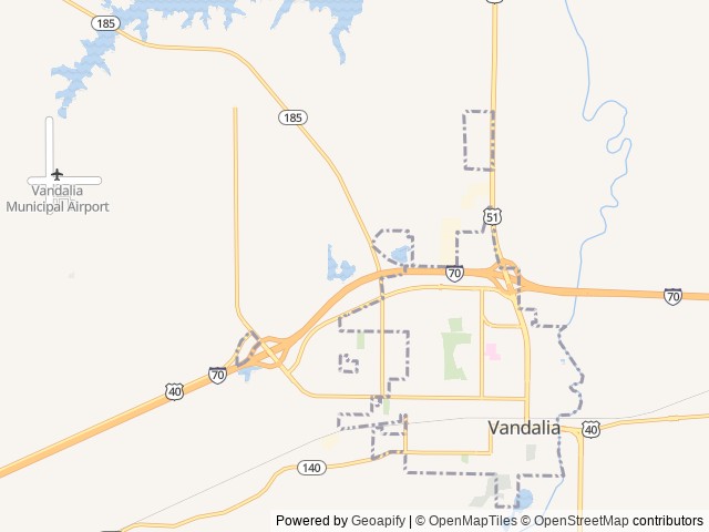Map for 2016 Salem Hemisphere Lite 272RLIS near Vandalia, MO