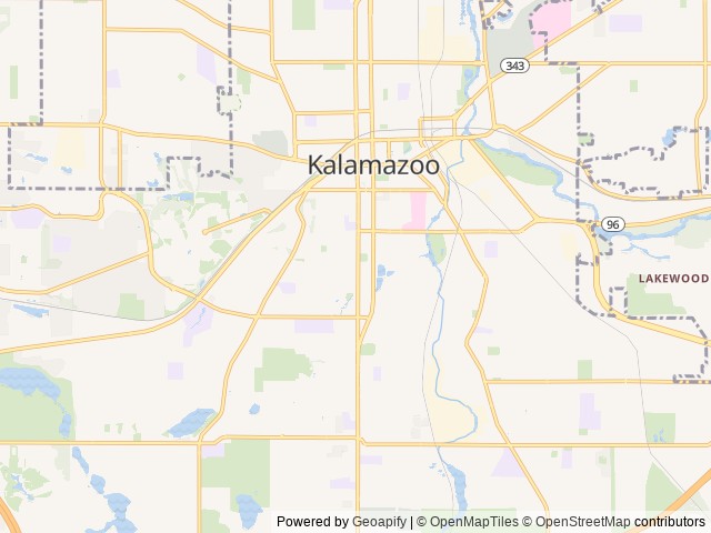 Map for 2001 Winnebago Adventurer 35Z near Kalamazoo, PA