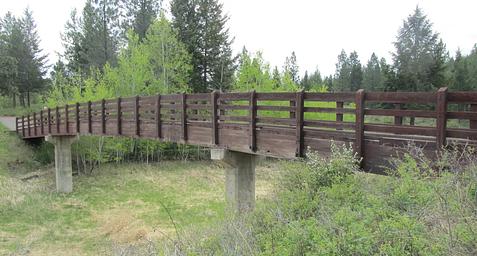 Trail Bridge from Boat Ramp to Beach