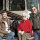 Familyand dog and motorhome