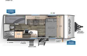 2023 Forest River RV Cherokee Wolf Pup 16BHS RV rental photo 3