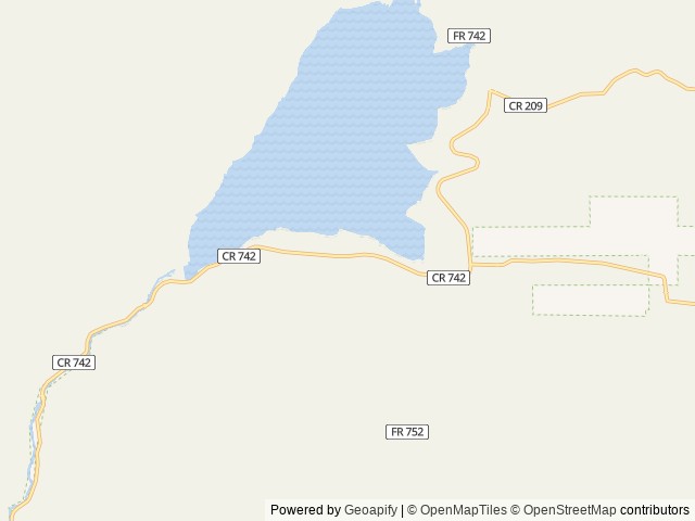 Map of Lakeview Gunnison location at Almont, CO, United States