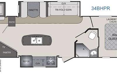 2016 Keystone RV Premier Ultra Lite 34BHPR