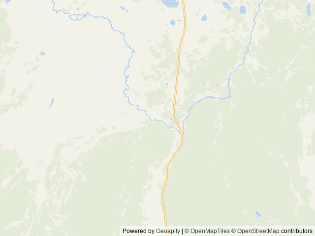 Map of Indian Creek Campground (WY) location at Yellowstone, WY, United States