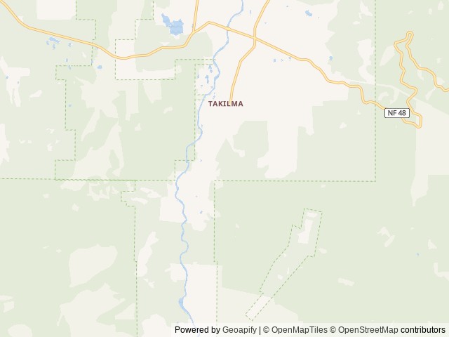 Map of Out N About Treehouse location at Cave Junction, OR, United States