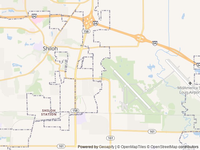 Map for 2020 KZ Sportsmen LE 332BHKLE near Scott Air Force Base, MO