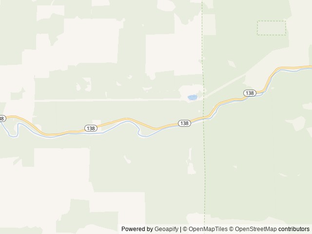 Map of Susan Creek Campground location at Roseburg, OR, United States