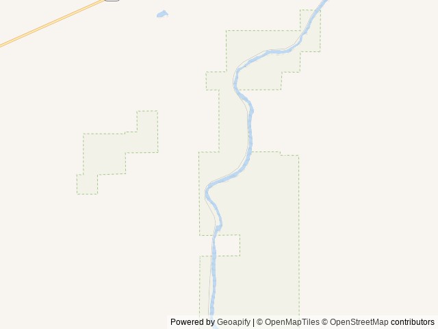 Map of Long Bend Campground location at Prineville, OR, United States