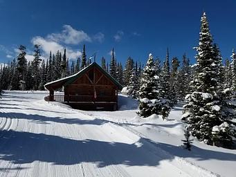 GORDON REESE CABIN in winter
