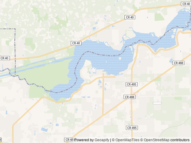 Map of Lake Rousseau RV Park location at Crystal River, FL, United States