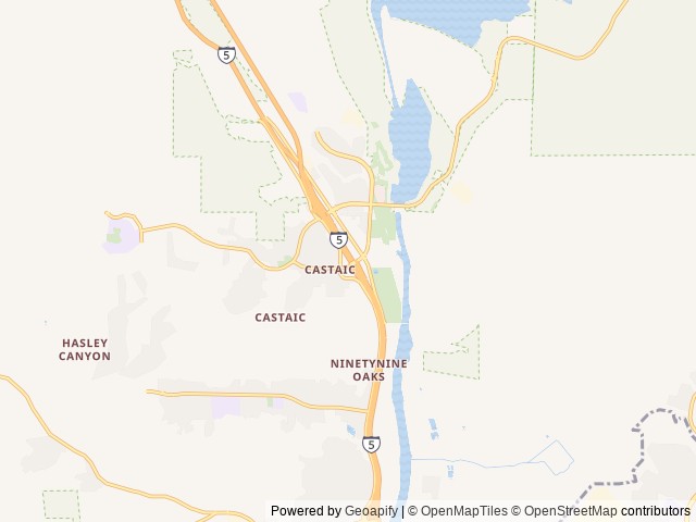 Map of Castaic Lake RV Park location at Castaic, CA, United States