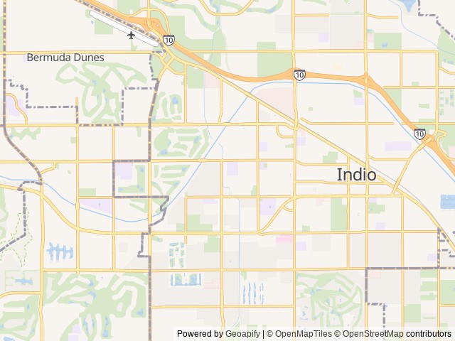 Map for 2019 Montana High Country Luxury Fifth Wheel near Indio, AZ