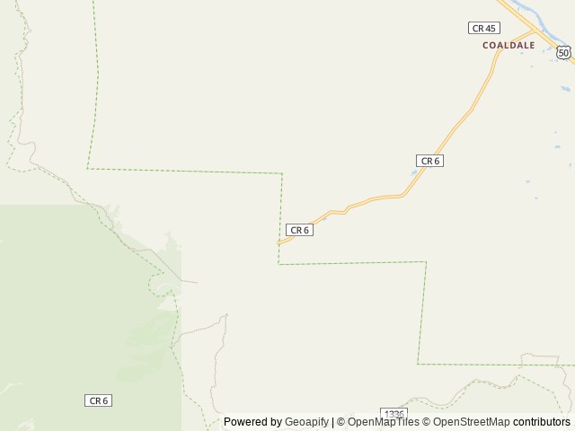 Map of Cutty’s Hayden Creek Resort location at Salida, CO, United States