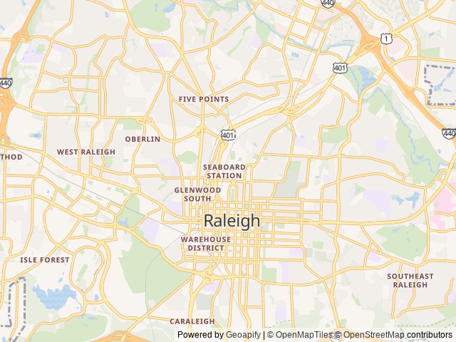 Map for Our Little Get Away near Raleigh, NC