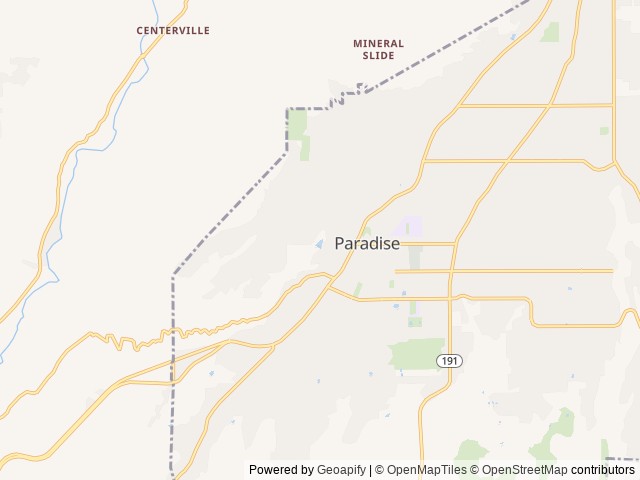Map for 2020 Forest River RV Wildwood Heritage Glen 273RL near Paradise, CA
