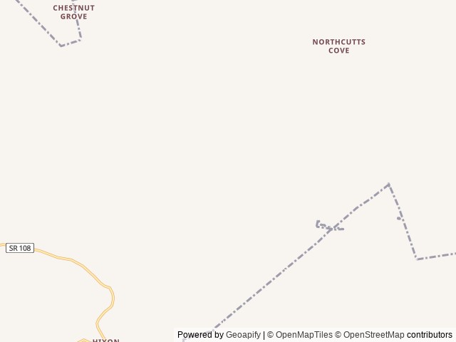 Map of Tennessee Glamping location at Altamont, TN, United States
